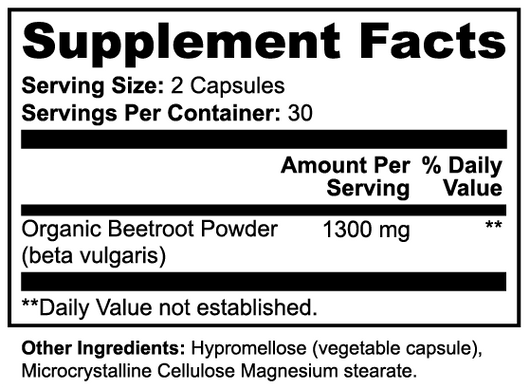 Berella Beetroot Capsules To Support Circulation And Vitality